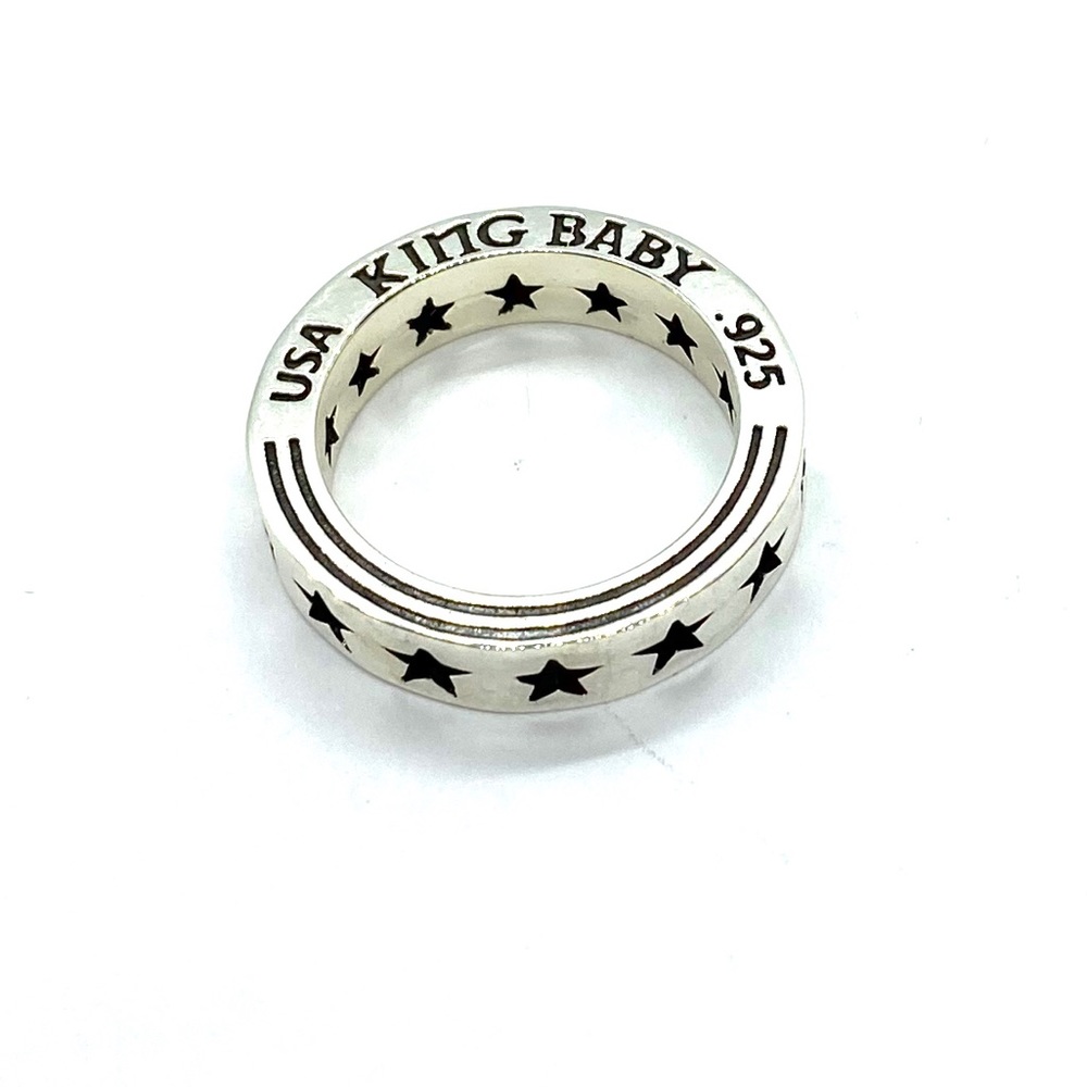 King baby studio star ring stackable silver